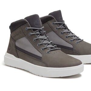 Timberland Men's Mid Allston Lace-Up Sneakers Shoes Gray, Size 9 (New)